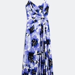 Wisp Blue Spaghetti Straps Maxi Dress
